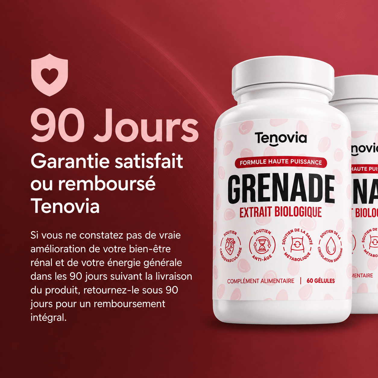 Tenovia - Gélules d'Extrait de Grenade Bio