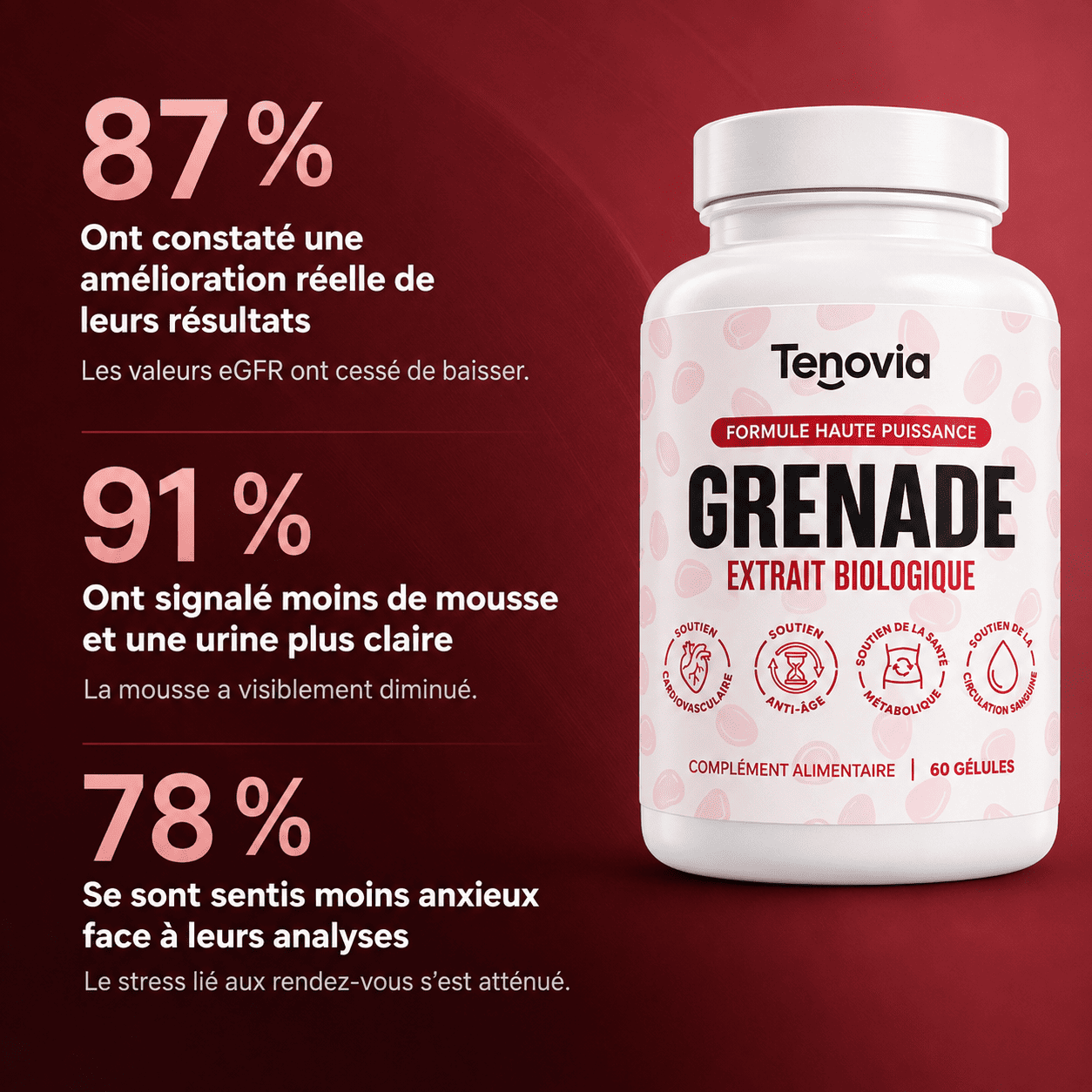 Tenovia - Gélules d'Extrait de Grenade Bio