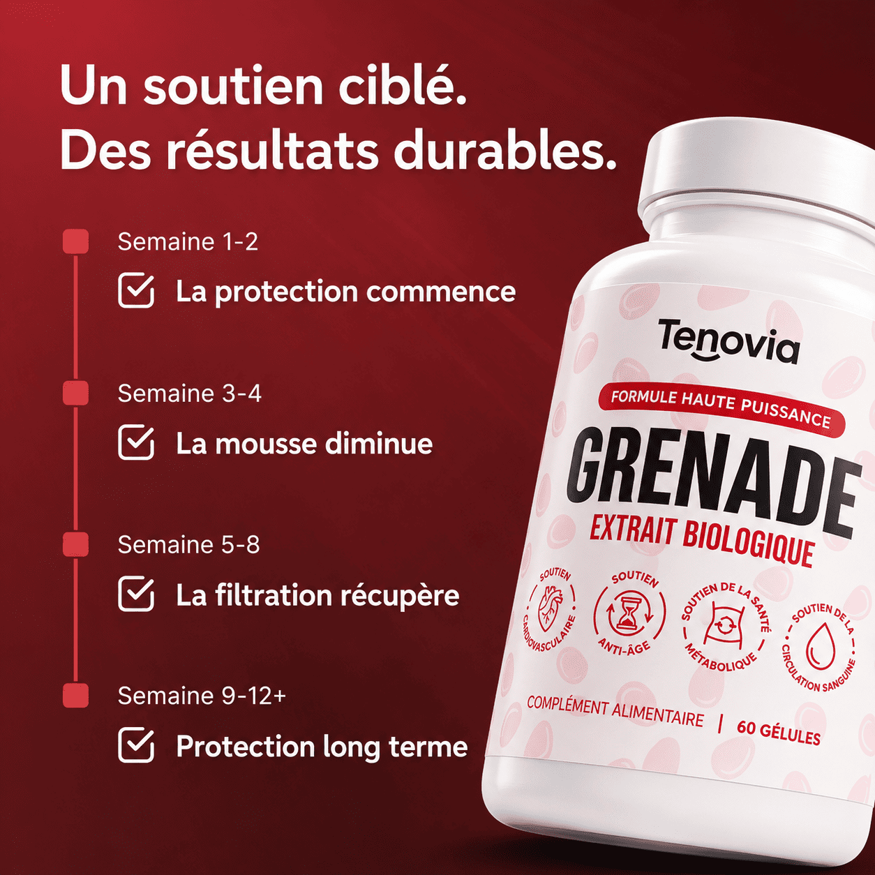 Tenovia - Gélules d'Extrait de Grenade Bio