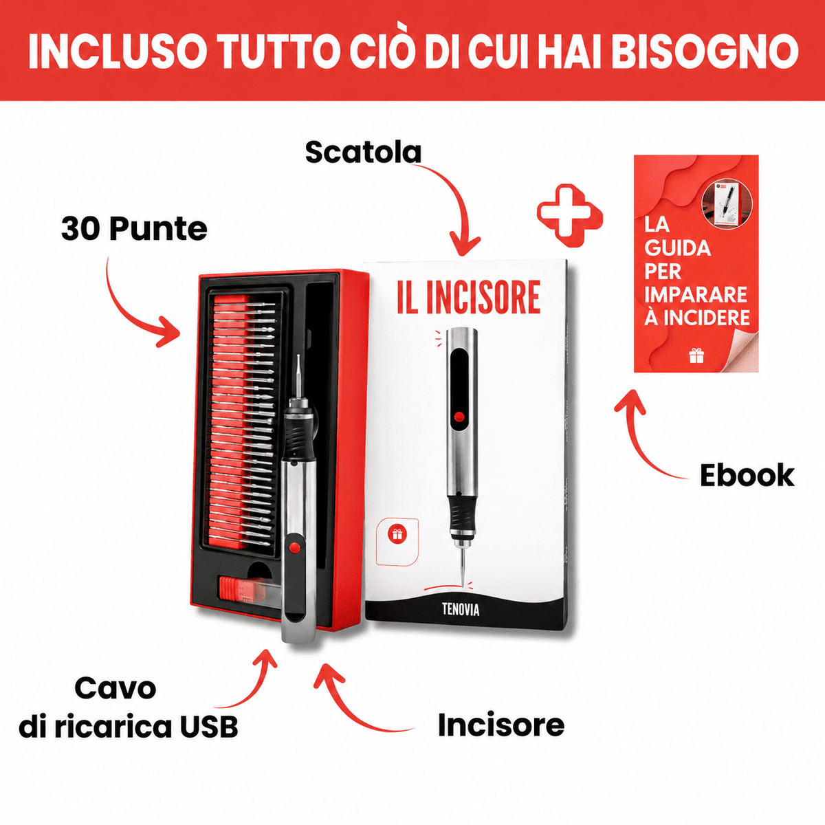 Kit Completo per Incisione Elettrica - L'Incisore®